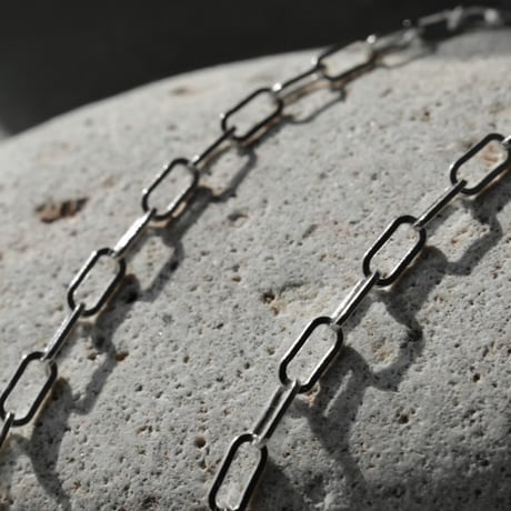 Raw edge clip necklace