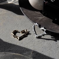 Raw edge heart cuff