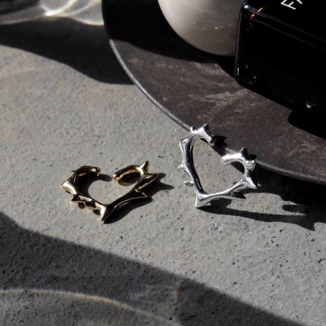 Raw edge heart cuff