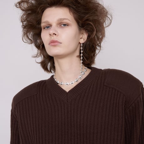 Chrome dead stock necklace