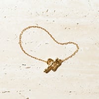 norme heart frame bracelet / SV925＋Gold Plated