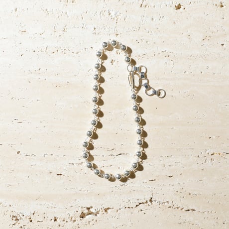 Chrome spike necklace (2P)