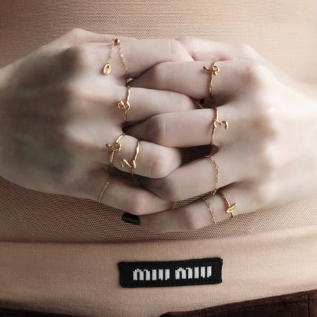 norme numbering ring / SV925＋Gold Plated