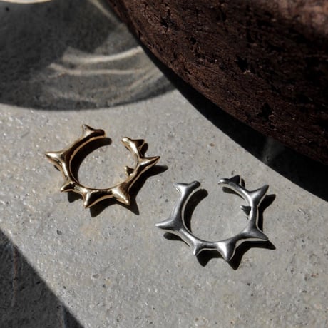 Raw edge earcuff