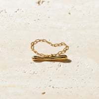 norme frame bar ring / SV925＋Gold Plated