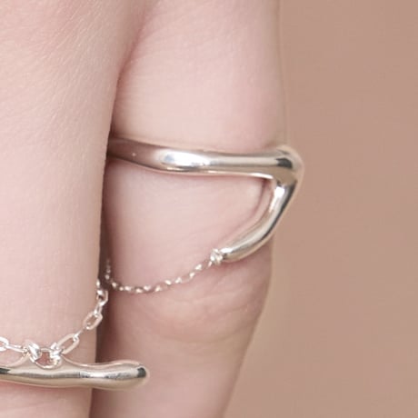 norme frame earcuff pinky ring / SV925