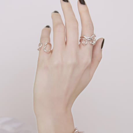 Frequency cuff pinky ring (one color)