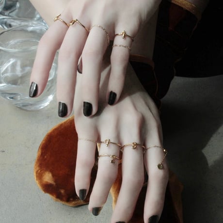 norme tag chain ring (Round type) / SV925＋Gold Plated
