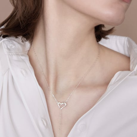 norme heart frame necklace / SV925