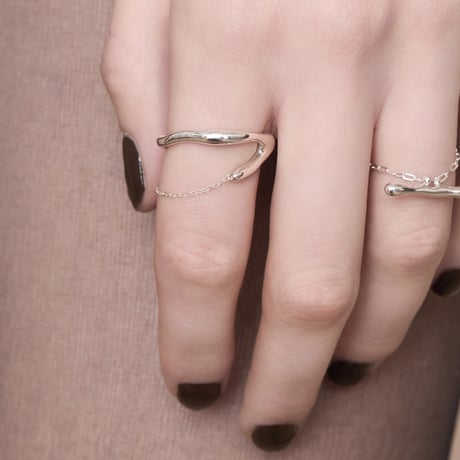 norme frame earcuff ring / SV925
