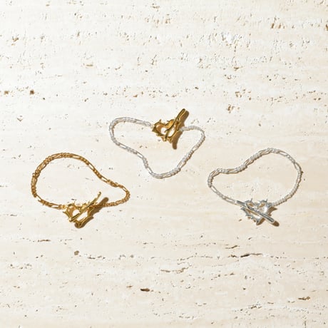 Raw edge heart bracelet