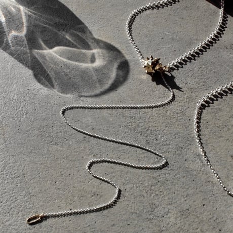 Raw edge necklace