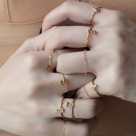 norme tag chain ring (Round type) / SV925＋Gold Plated