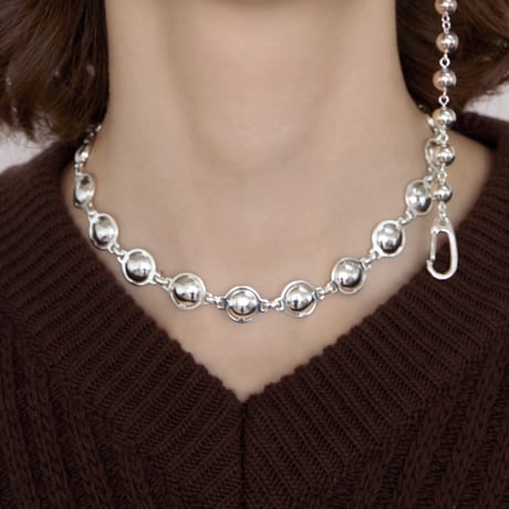 Chrome dead stock necklace