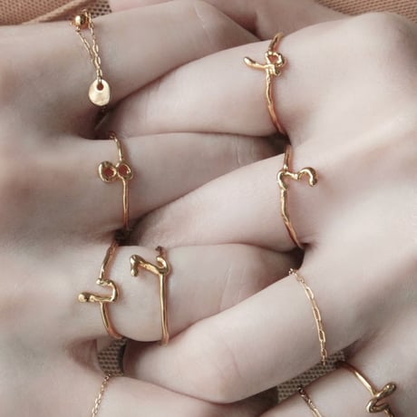 norme numbering ring / SV925＋Gold Plated