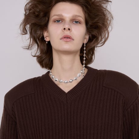 Chrome dead stock necklace