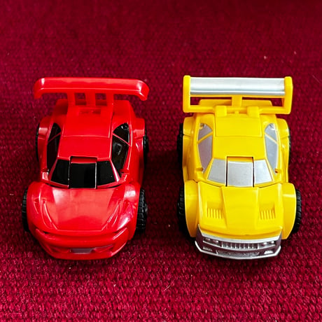 【当時モノ/ 稀少種】2012年 タカラトミー公式 ビークール "初期型バンブルビー＆ミラージュ" 2体セット［トランスフォーマー/ミニカー］