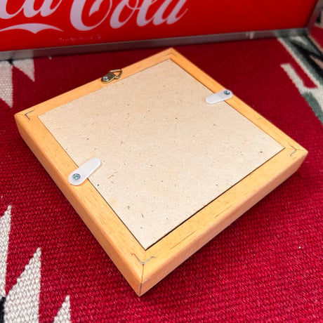 【当時モノ/ 稀少種】1970年代 マクドナルド製 クルー専用ワッペン "ウッドフレーム仕様"［企業モノ/ 額装カスタム］