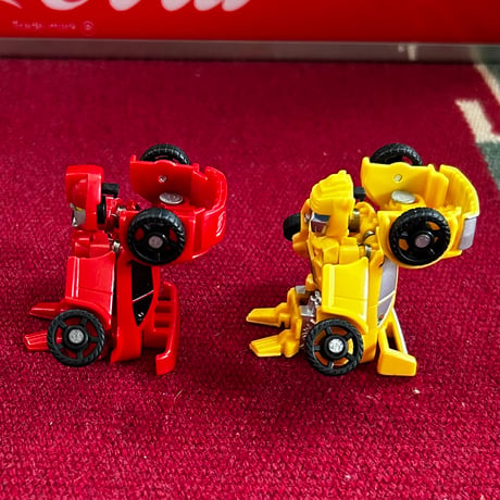 【当時モノ/ 稀少種】2012年 タカラトミー公式 ビークール "初期型バンブルビー＆ミラージュ" 2体セット［トランスフォーマー/ミニカー］