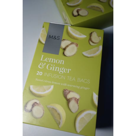 <合わせ買い＞【香港☆M＆S】Lemon & Ginger（檸檬＆生姜）  / おススメティーバッグ　20包/1BOX   #6092918N
