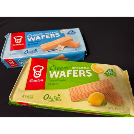 ＜合わせ買い＞【香港☆ 嘉頓】＜garden＞Cream WAFERS  / ２種類（バニラ味・檸檬味） #609282R