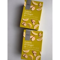 <合わせ買い＞【香港☆M＆S】Lemon & Ginger（檸檬＆生姜）  / おススメティーバッグ　20包/1BOX   #6092918N