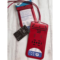 ＜推２＞【香港☆G.O.D.×Arena】水陸両用 「信箱」 携帯ポーチ   /  Waterproof Phone Pouch,Red   #6072918N