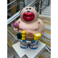 【香港☆低俗世紀×SANRIO】 大叔×ハンギョドン☆ 三摺遮 /蘇行先生のTai Ma Sing ・折りたたみ傘   #6082912N