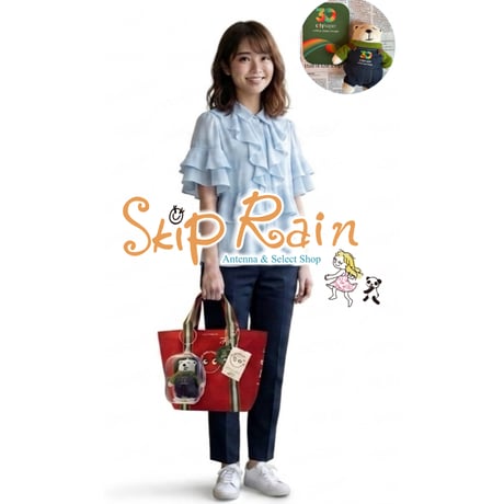 リクエスト＜予約＞【香港☆city super】30周年ミニ＜緑・赤＞crossover☆ANYA HINDMARCH 環保袋 /  Universal Bag  #R607111N