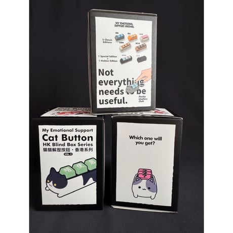 【香港☆７仔】＜盲箱＞2種類限定版☆クリッカー  /  貓貓解壓按鈕  Cat Button  #6093033N