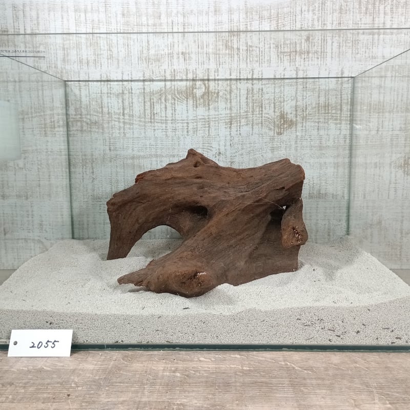 希少山型流木 Lサイズ オンリーワン ☆現物撮影 1点 No.2055(W約25