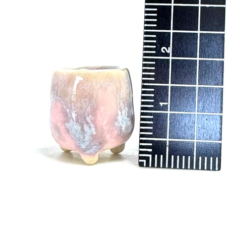 ミニ盆栽鉢　植木鉢陶房うさぎ庵 玉木啓子造 　１点もの現物撮影 　№260730K