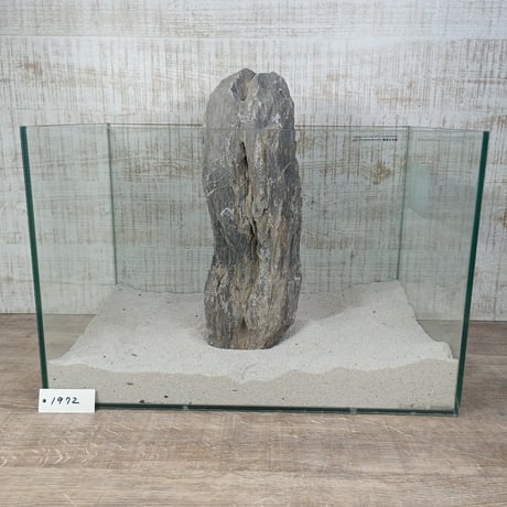 BIGドラゴンストーン　１点もの　No.1972（W約34cm/H約9㎝) (45㎝水槽)