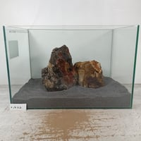 BIG木化石　2個セットNO.1622（W約21cm/W約17cm)(45cm水槽）