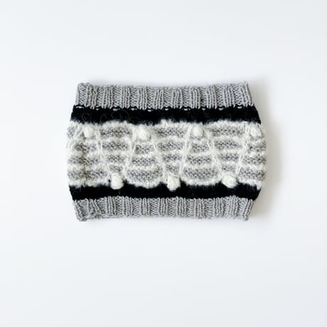 3 Colors Knitting「ジグザグ模様のネックウォーマー」糸キット/ B95-M