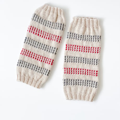 3 Colors Knitting「しましまレッグウォーマー」糸キット/ B95-P