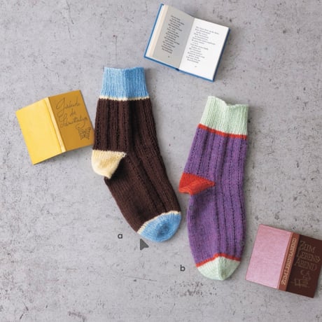 3 Colors Knitting「カラフルショートソックス」糸キット/ B95-I