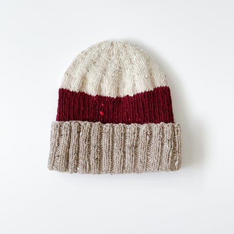 3 Colors Knitting「3色ニット帽」糸キット/ B95-A