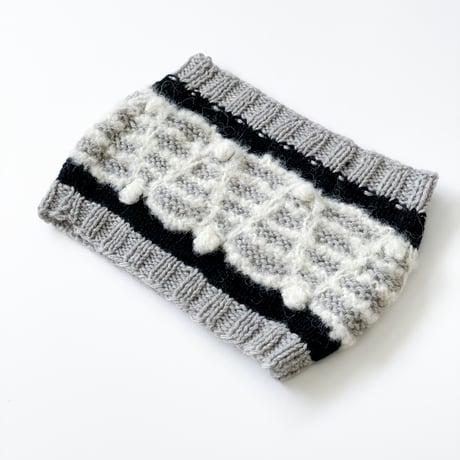 3 Colors Knitting「ジグザグ模様のネックウォーマー」糸キット/ B95-M