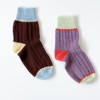 3 Colors Knitting「カラフルショートソックス」糸キット/ B95-I