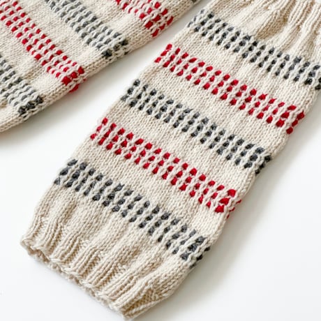 3 Colors Knitting「しましまレッグウォーマー」糸キット/ B95-P