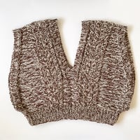 3 Colors Knitting「ミックス糸のVネックベスト」糸キット/ B95-O