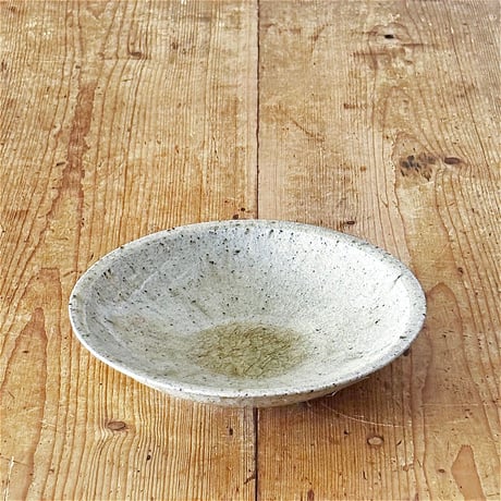 田中 大喜　胡麻灰釉 7.5寸皿