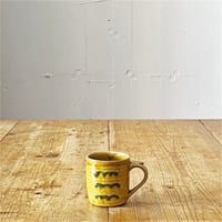 slip works 今津加奈　コーヒーカップ 黄ヨコナミ
