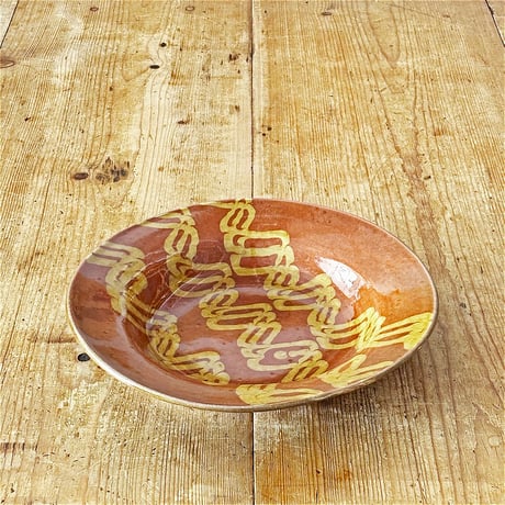 slip works 今津加奈　 9寸リム深皿　Red ①