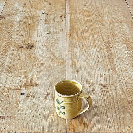 slip works 今津加奈　コーヒーカップ 黄クルクル