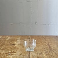 村松 学　冷茶グラス 脚付アラレ クリア