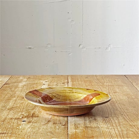 slip works 今津加奈　 9寸リム深皿　Red ②