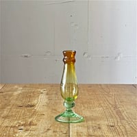 村松 学　スリム一輪挿し　茶×淡緑