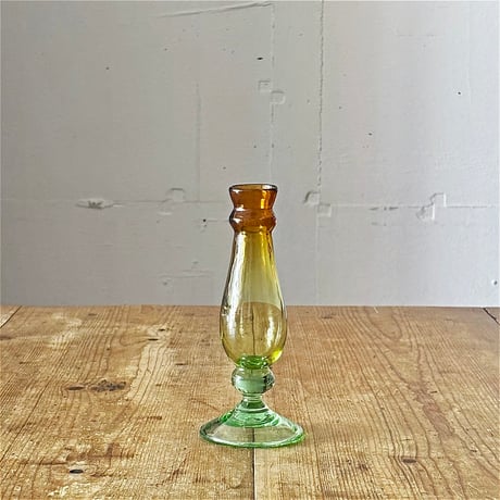村松 学　スリム一輪挿し　茶×淡緑